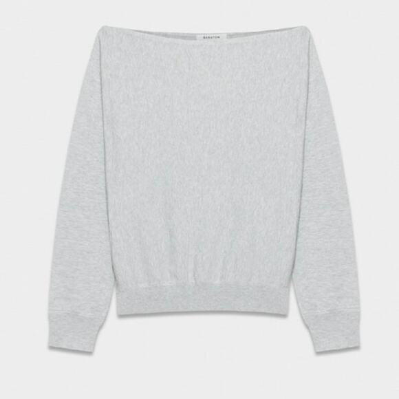 Babaton Inspiration Sweater Gray Size M – EUC Relaxed Open Neck - Picture 1 of 8